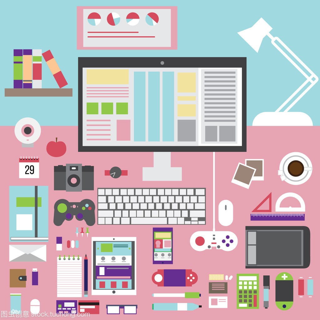 平面设计中矢量图概念图标的业务应用与计算机技术开发管理要素